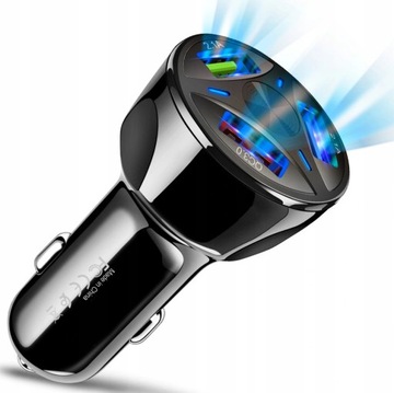 АВТОМОБИЛЬНОЕ ЗАРЯДНОЕ УСТРОЙСТВО USB 3A С БЫСТРОЙ ЗАРЯДКОЙ 3.0 LED