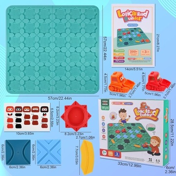 Логическая настольная игра «Дорожник-строитель» Лабиринт-головоломка для детей