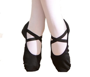 Baletki balerinki tradycyjne taniec balet rytmika gimnastyka 27 czarne T2