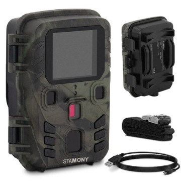Камера для наблюдения за лесом с датчиком движения 5 Мп F-HD ЖК-дисплей с ИК-подсветкой и ИК-подсветкой 2 дюйма 20 м
