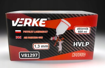 ПИСТОЛЕТ ДЛЯ ПОКРАСКИ HVLP, НАСАДКА 1,3мм, БАК 600 МЛ