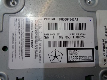 РАДИОНАВИГАЦИОННЫЙ P05064543AJ CHRYSLER 300C II THEMA