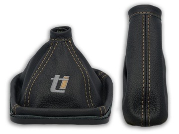 ALFA ROMEO 159 ti 2004-2011 KOMPLET MIESZKÓW CZARNA SKÓRA HAFT BEŻOWY