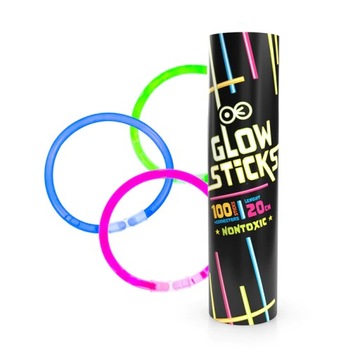 Bransoletki fluorescencyjne 100szt.