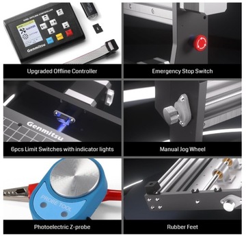 ГРАВИРОВАЛЬНО-ФРЕЗЕРНЫЙ СТАНОК С ЧПУ Genmitsu 3020-PRO MAX V2 300W по металлу, дереву