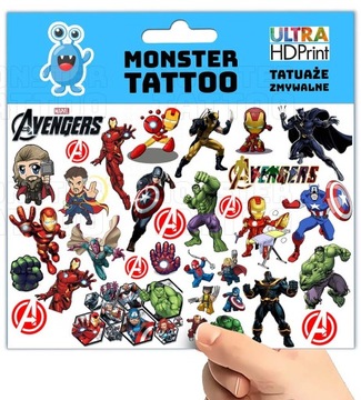 МОЮЩИЕСЯ ВРЕМЕННЫЕ ТАТУ ДЛЯ ДЕТЕЙ ДЕТСКИЕ МСТИТЕЛИ ОРИГИНАЛЬНЫЕ ДИЗАЙНЫ