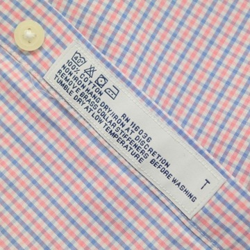 CHARLES TYRWHITT _ ELEGANCKA W KRATĘ KOSZULA Z LOGO _ XXXL