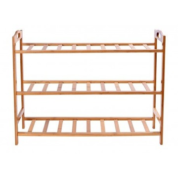ШКАФ ДЛЯ ОБУВИ ПОЛКА ДЛЯ ОБУВИ БАМБУК КНИЖНЫЙ ШКАФ С 3 ПОЛКАМИ ДЕРЕВЯННЫЙ ОРГАНАЙЗЕР