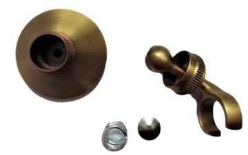 Держатель душевой лейки РЕТРО ЛАТУНЬ, шарнирный