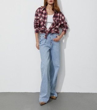 Women's Classic Oversize Plaid Shirts 100% Cotton