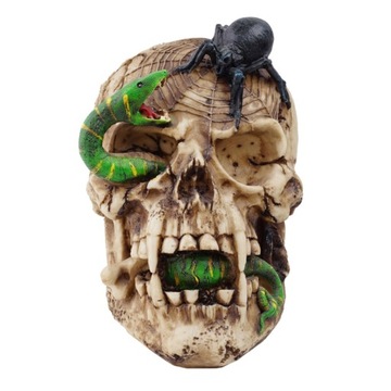 OZDOBY CZASZKI GŁOWA SZKIELETU DEKORACJE DOMU FIGURKI IMPREZA HALLOWEEN