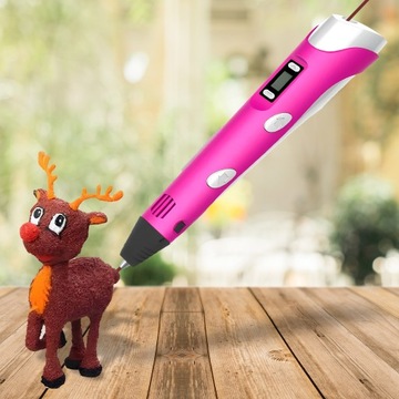 DŁUGOPIS 3D PEN DLA DZIECI DRUKARKA GIGA ZESTAW + WKŁADY 300M 60 X 5m