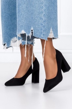 ТУФЛИ ЖЕНСКИЕ НА ПАЛОЧНОМ КАБЛУКЕ, КЛАССИЧЕСКИЕ, МОДНЫЕ, ОСТОРОЧНЫЙ НОСОК, размер 39