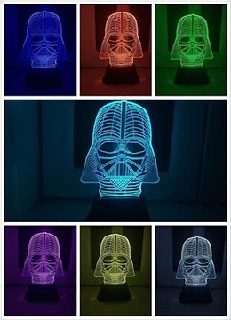 3D LED USB ночник WARS DARTH VADER