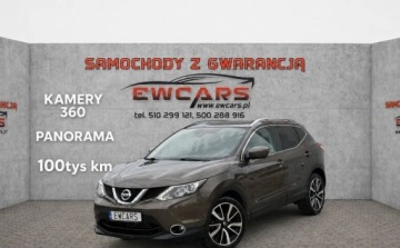 Nissan Qashqai II Crossover 1.2 DIG-T 115KM 2016 Nissan Qashqai Automat Kamery 360 OPLACONY Panorama LED 101 tys. km