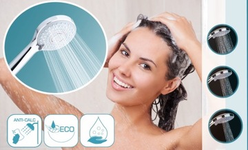 Zestaw prysznicowy słuchawka prysznicowa oszczędna z wężem rączka natrysk