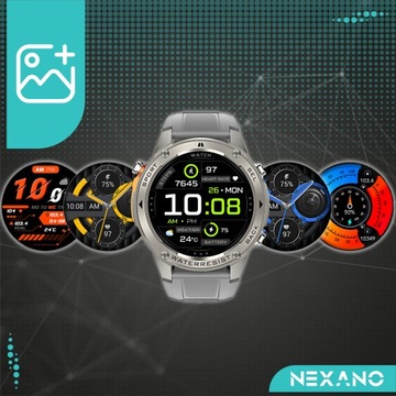 SMARTWATCH MĘSKI GPS ZEGAREK AMOLED MENU POLSKIE WODOODPORNY SPORT ROZMOWY