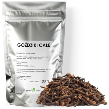 GOŹDZIKI całe suszone goździk przyprawa 100g