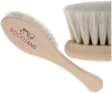 BOCIOLAND SZCZOTKA DREWNIANA KOZIE WŁOSIE NATURAL