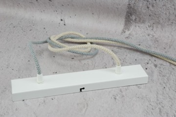 Двойная матовая белая металлическая крышка для чашки с розеткой, 30 см, лампа-паук