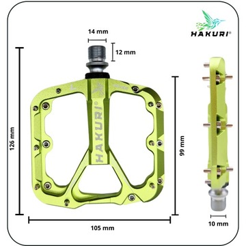 ПЕДАЛИ ПЛАТФОРМЫ Алюминиевый велосипед x 3 герметичных картриджных подшипника