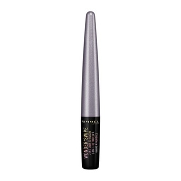 RIMMEL Metaliczny Eyeliner w Pędzelku i Cień do Powiek 2w1 Kolor 001 Slay