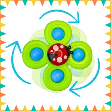 НАБОР СПИННЕРОВ НА ПРИСОСКЕ ДЕТСКИЕ СПИННЕРЫ РАЗНОЦВЕТНЫЕ ИГРУШКИ