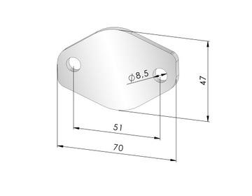 Zaślepka EGR 1.7 CDTi OPEL Corsa C Meriva