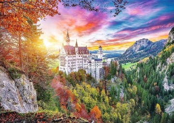 PUZZLE 500 EL WIDOK NA ZAMEK NEUSCHWANSTEIN NIEMCY