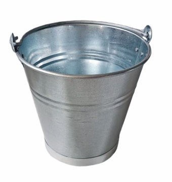 Wiadro ocynkowane 16l metalowe grube mocne