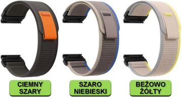 PASEK OPASKA QUICKFIT EASYFIT DO GARMIN FENIX 5 6 7 PRO SOLAR 22MM| KOLORY!
