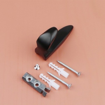 НАСТЕННАЯ МЕБЕЛЬНАЯ ВЕШАЛКА, КРЮЧОК ДЛЯ ОДЕЖДЫ, МАТОВЫЙ ЧЕРНЫЙ