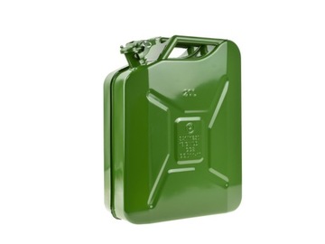 Kanister, pojemność: 20 l, metal, zielony, certyfikat: na paliwa