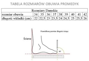 Obuwie medyczne Buty zdrowotne Promedyk 03B gra 40