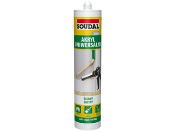 SOUDAL AKRYL UNIWERSALNY SZARY USZCZELNIACZ 280ML