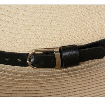 Składany letni kapelusz słomkowy pleciony