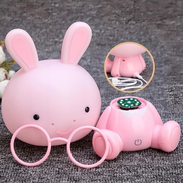 НАСТОЛЬНАЯ ЛАМПА Ночник ДЛЯ ДЕТЕЙ Светодиодная детская лампа в виде кролика 3 РЕЖИМА Света