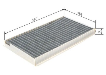 BOSCH 1 987 432 402 FILTR VENTILACE PROSTORU SPOLUJEZDCE