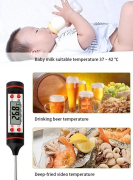 ТЕРМОМЕТР ДЛЯ ПРИГОТОВЛЕНИЯ МЯСА, ВОДЫ, МОЛОКА + ЧЕХОЛ
