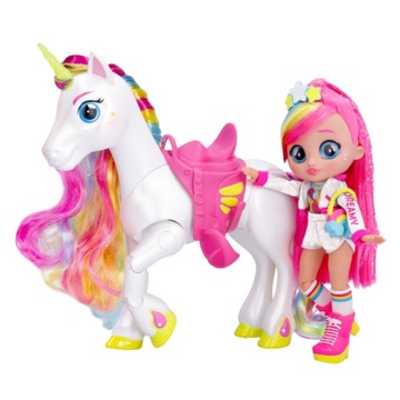 CRY BABIES BFF ZESTAW LALKA DREAMY & JEDNOROŻEC RYM + AKCESORIA TM TOYS