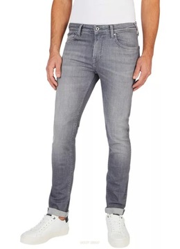 Pepe Jeans Jeansy Finsbury PM206321 Szary Skinny Fit