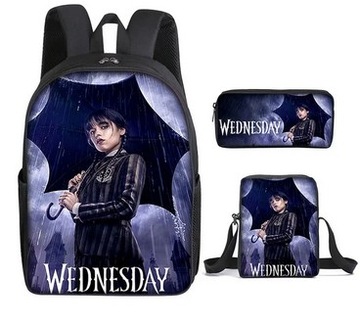 ZESTAW PLECAK Wednesday Addams tornister torba 3cz