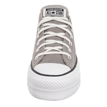 Buty Damskie Trampki na Platformie Converse CTAS Lift Ox Totally Szare