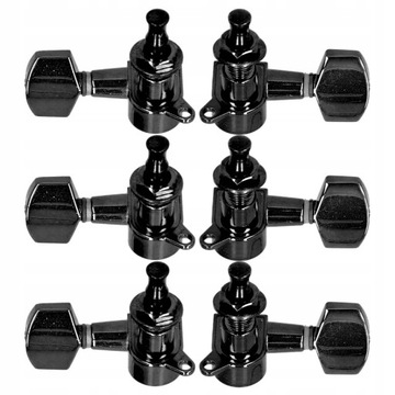 3 левых и 3 правых головки колков для настройки гитары