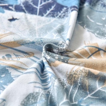 ЧЕХОЛ ДЛЯ ПОДНОГ, ГИБКАЯ ГЛАДКАЯ ГРАФИКА, ЦВЕТЫ, СИНИЙ