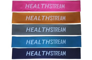 MINI BAND ZESTAW 5 GUM DO ĆWICZEŃ TAŚMA FITNESS