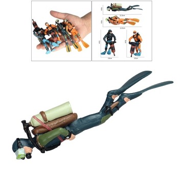 2 миниатюрные фигурки дайвера Adventure Decor