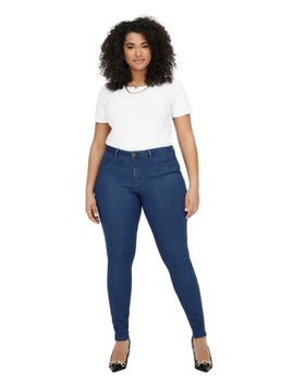 CARMAKOMA SPODNIE JEANSY RURKI NIEBIESKIE PLUS SIZE O261 48