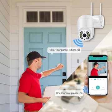 НАРУЖНАЯ ВРАЩАЮЩАЯСЯ IP-КАМЕРА 5 Мп WIFI Full HD PL!