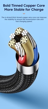 Быстрый угловой кабель Tooki USB от A до C, 100 Вт, 6 А, 90 градусов, ЖК-метр, 1 м.